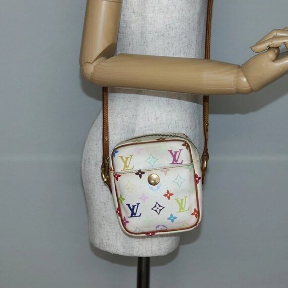 LOUIS VUITTON Monogram Multicolor Lift Shoulder Bag White M40055 LV Auth 143960 - Picture 1 of 16